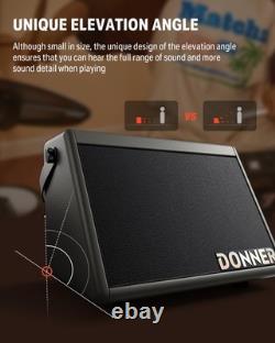 Donner DDA-20 Electric Drum Amplifier 20W 2 Channel Electric Piano Amp Gray
