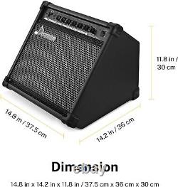 Donner Electric Drum Amplifier Speaker 35W Electronic Keyboard Drum Guitar Amp