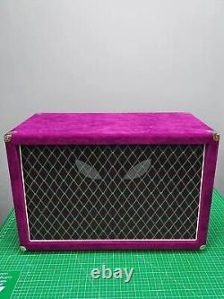 Dumble style 212 guitar amplifier speaker cabinet suede purple no speaker