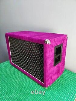 Dumble style 212 guitar amplifier speaker cabinet suede purple no speaker