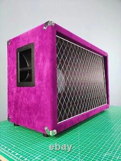 Dumble style 212 guitar amplifier speaker cabinet suede purple no speaker