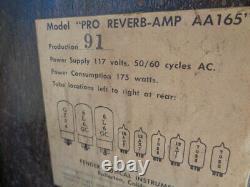 ESTATE24HrSALE TUBE FENDER PRO REVERB-AMP AA165 ELECTRO-VOICE SRO/12 SPEAKERS