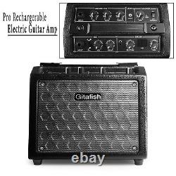Electric Guitar Amp Mini Portable Guitar Amplifier Speaker Rechargeable Battery