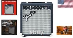 Electric Guitar Amplifier, 10 Watt, 6 Inch Speaker, Black, Solid State