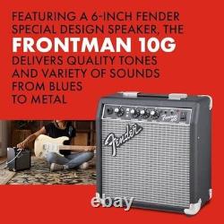 Electric Guitar Amplifier, 10 Watt, 6 Inch Speaker, Black, Solid State