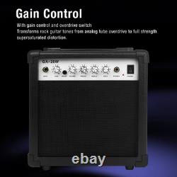 Electric Guitar Amplifier Multifunctional 6 Inch Speaker Portable Practice