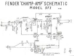 Electric Guitar Practice Amplifier with Fender Champ 5F1 Circuit