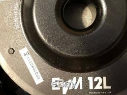 Electrovoice EVM12L Black Label Zakk Wylde Signature 12 Guitar Speaker 8 Ohm