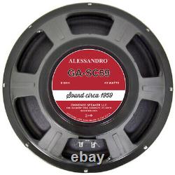 Eminence GA-SC59 12 Alnico Guitar Speaker by George Alessandro 8 ohm FREE SHIP
