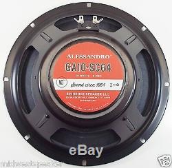 Eminence GA10-SC64 10 Guitar Speaker by George Alessandro 8 ohm FREE SHIPPING