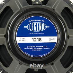 Eminence Legend 1218 12 Guitar Speaker 8ohm 150W RMS 98.8dB 2VC Replacement