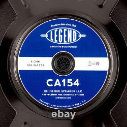 Eminence Legend CA154 15 Bass Guitar Speaker 4ohm 600W 97dB 2.5VC Replacement