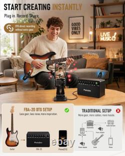 FBA-20 20W Portable Rechargeable Electric Guitar Amp Combo Channel Effects EQ
