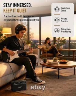 FBA-20 20W Portable Rechargeable Electric Guitar Amp Combo Channel Effects EQ