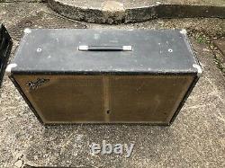 Fender 1967 drip-edge Silverface Bassman Head and Cab 60's Oxford Speakers