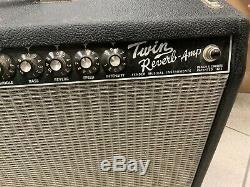 Fender 65 Twin Reverb tube Amp with 2x 12 Jensen C12k Speakers Pedal Used vintage