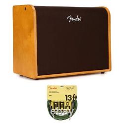 Fender Acoustic 100 Guitar Amplifier with Fender Joe Instrument Cable Bundle