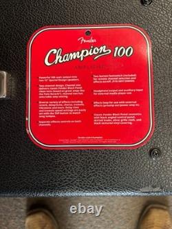 Fender Champion 100, 2 Channel Guitar Amplifier Black