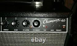 Fender Champion 40 40W 2 Channel Guitar Amp. 12 speaker. Multiple effects! EUC