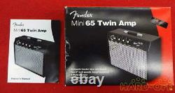 Fender Mini'65 Twin Portable Guitar Amp, Battery Powered, Speakers JAPAN(BLK)