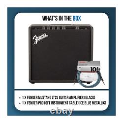 Fender Mustang LT25 120V Guitar Amplifier with 10-Feet Instrument Cable