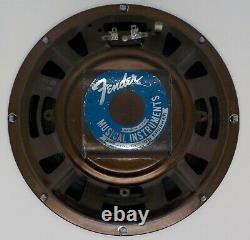 Fender Special Design CTS# 064121 10-inch 8-ohm 30-watt Alnico Reconed Speaker