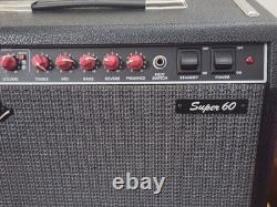 Fender Super 60 Guitar Amplifier Tube 80s Red Knob 12 Combo USA
