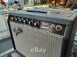 Fender Super Champ Tube Guitar Amp Amplifier 1983-84 S# F320122 10 Ev Speaker