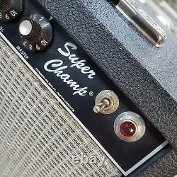 Fender Super Champ Tube Guitar Amp S#f320122 Custom Bad Speaker 10 Ev Rare