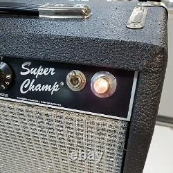 Fender Super Champ Tube Guitar Amp S#f320122 Custom Bad Speaker 10 Ev Rare