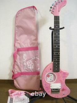 Fernandez Hello Kitty Guitar with Built-in Amplifier and Speakers ZO-3