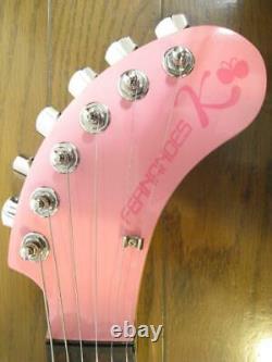 Fernandez Hello Kitty Guitar with Built-in Amplifier and Speakers ZO-3