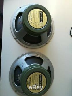 For sale 2 x Vintage Celestion Greenback speaker G12H T1534 1972