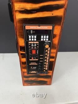 Guitar Amp Karaoke & PA Speaker BLUETOOTH Portable BASS Rechargeable Custom Wood