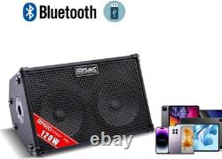 Guitar Amplifier 120W Battery Powered Portable Bluetooth Coolmusic BP60D Speaker