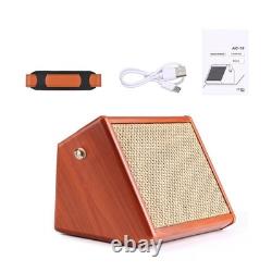 Guitar Bluetooth Speaker 15W Rechargeable Portable Acoustic Guitar Amplifier