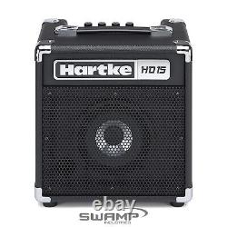 Hartke HD15 Bass Combo HyDrive Amplifier 15W Speaker Technology 6.5 Driver Aux
