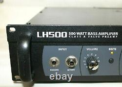 Hartke LH500 Bass Amplifier Amp Head 500 Watts Power, 110V, 2 Speaker Outputs