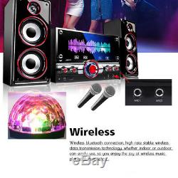 Karaoke Machine System bluetooth Speaker PA Jukebox Guitar Amplifier USB MP3 HOT