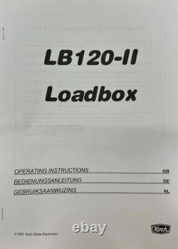Koch Loadbox II 120W Power Attenuator, DI and Speaker Simulator, 16 Ohms LB 120
