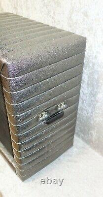 Kustom TR410 4x10 guitar cabinet with Jensen speakers in silver sparkle