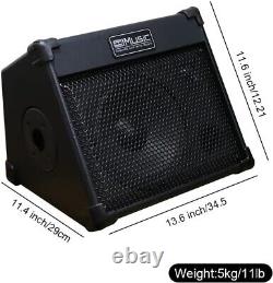 Lightweight 3-Channel Battery-Powered Guitar Amplifier with Bluetooth & Reverb