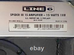 Line 6 Spider III Guitar Amplifier Built In Effect 15 Watt 8 Inch Amp Record Out