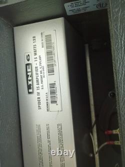 Line 6 Spider IV 15 15W Guitar Modeling Combo Amp 8 Speaker Black