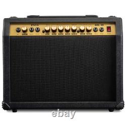 LyxPro 40W Electric Guitar Amp, Guitar Amplifier WithBuilt-In Speaker Black
