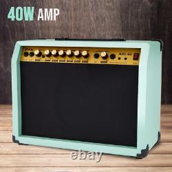 LyxPro 40W Electric Guitar Amp, Guitar Amplifier WithBuilt-In Speaker, Green