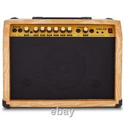 LyxPro 40W Electric Guitar Amp, Guitar Amplifier WithBuilt-In Speaker Natural