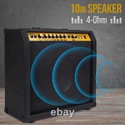 LyxPro 60W Electric Guitar Amp, Guitar Amplifier WithBuilt-In Speaker, Black