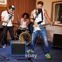 LyxPro 60W Electric Guitar Amp, Guitar Amplifier WithBuilt-In Speaker, Blue