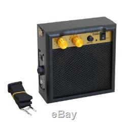 MagiDeal Mini Guitar Bass Amplifier Speakers AMP 5W with Carry Strap